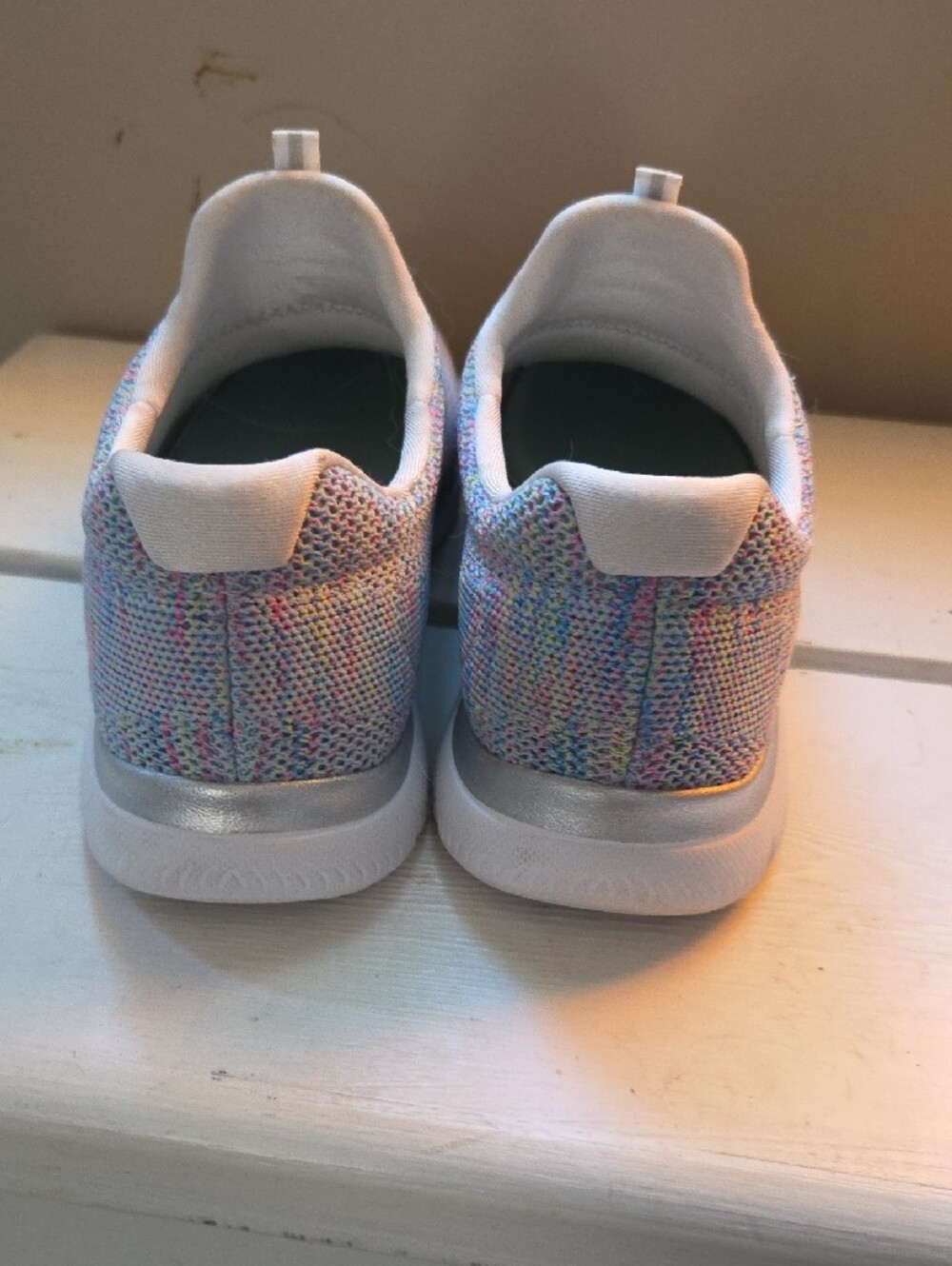 NWOB-Skechers Memory Foam Multicolor Slip-On Sneakers - Picture 5 of 8